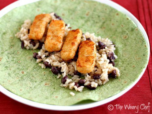 Easy Fish Stick Burritos | The Weary Chef #mexicanfood
