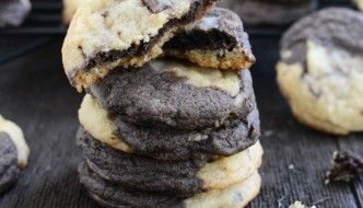 Double Chocolate Chip Swirl Cookies | Well Floured Kitchen