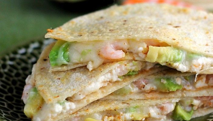 Double Cheese Avocado and Shrimp Quesadillas - Easy, delicious, and ready in about 20 minutes! - wearychef.com