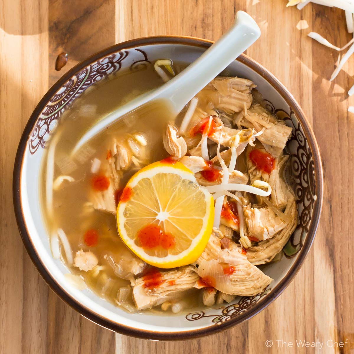 Lemon Ginger Chicken Soup - The Weary Chef