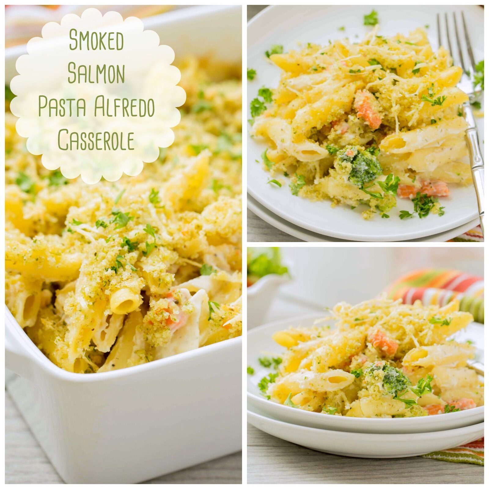 Smoked Salmon Pasta Alfredo Casserole The Weary Chef