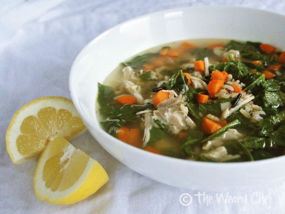 Lemon Chicken Soup - Delicious, #easy #chickensoup #recipe by @wearychef