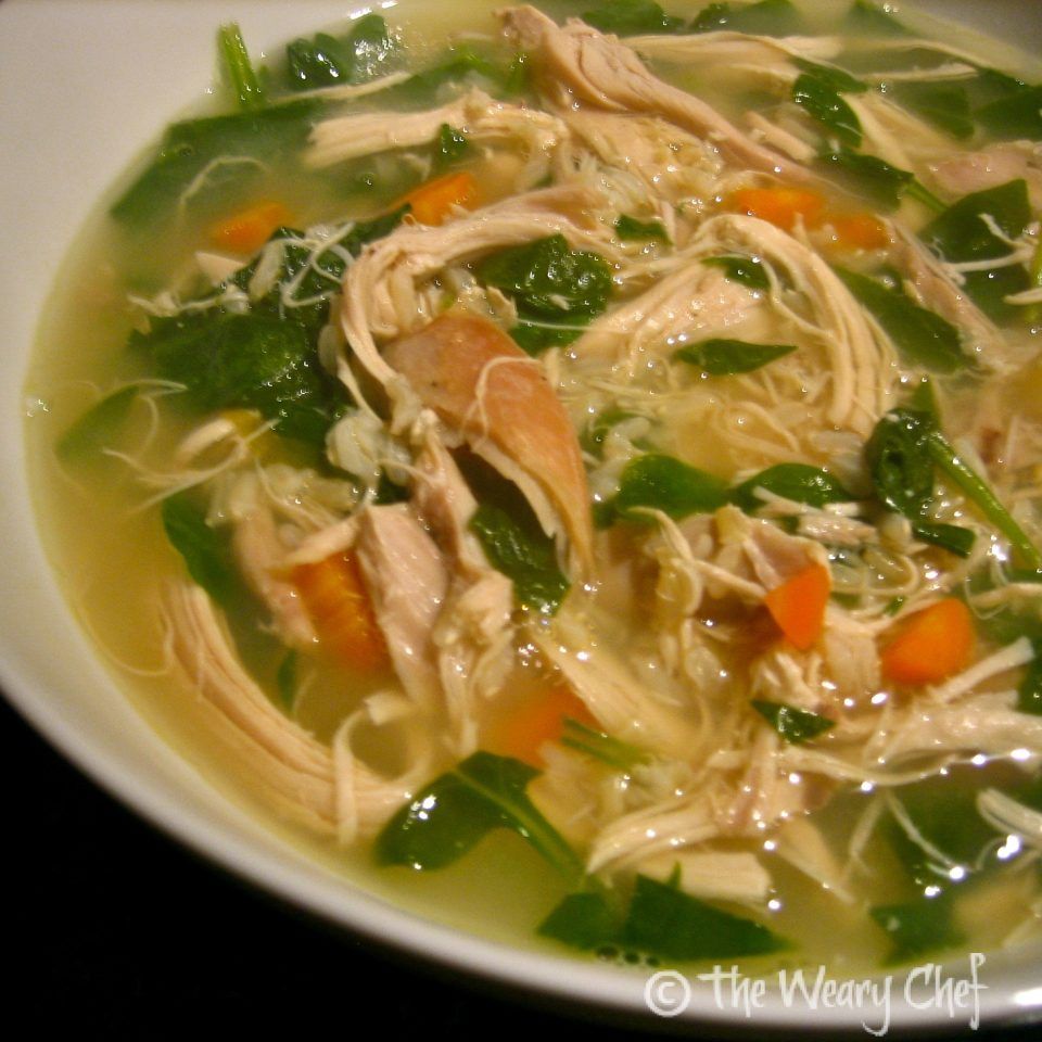 Lemon Chicken Soup - Perfect for dipping crusty bread