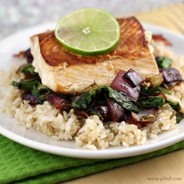 Asian Fish with Vegetables over Rice #30minutemeal