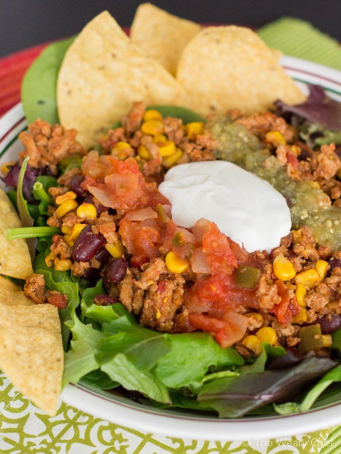 Easy Taco Salad Recipe for a Quick Dinner! - The Weary Chef