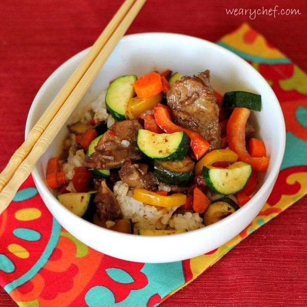 Asian Slow Cooker Beef with Vegetables