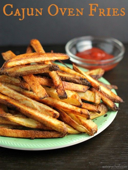 Cajun Oven Fries - Spicy, crispy, delicious fries right out of your oven! - wearychef.com