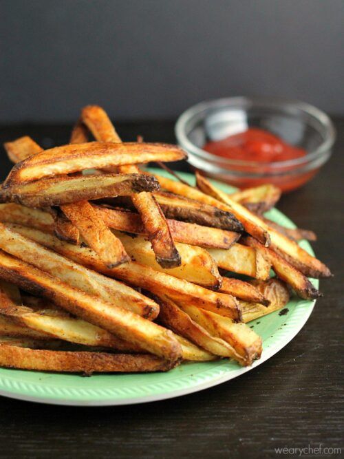 Cajun Oven Fries - Spicy, crispy, delicious fries right out of your oven! - wearychef.com