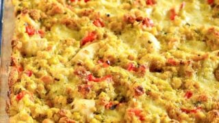 old fashioned chicken dressing casserole recipe Chicken & Dressing Casserole