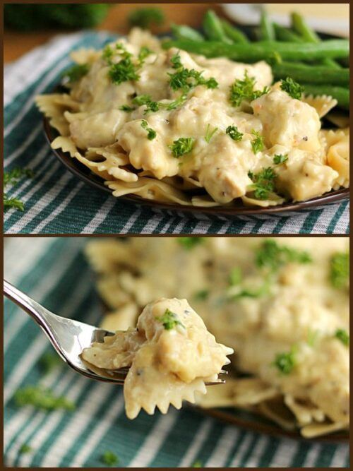 Slow Cooker Chicken Stroganoff Your new favorite chicken recipe!