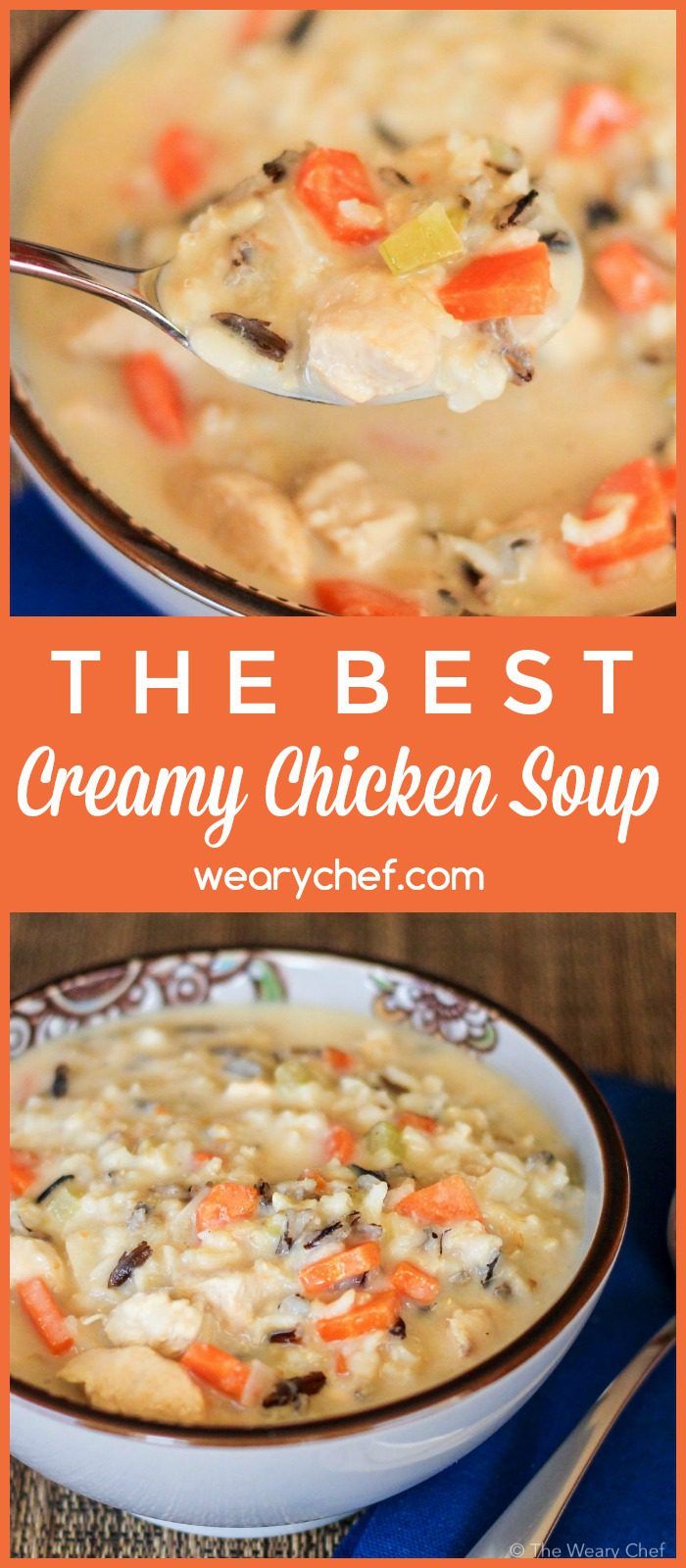 Chicken Wild Rice Soup (No Cream) - FeelGoodFoodie