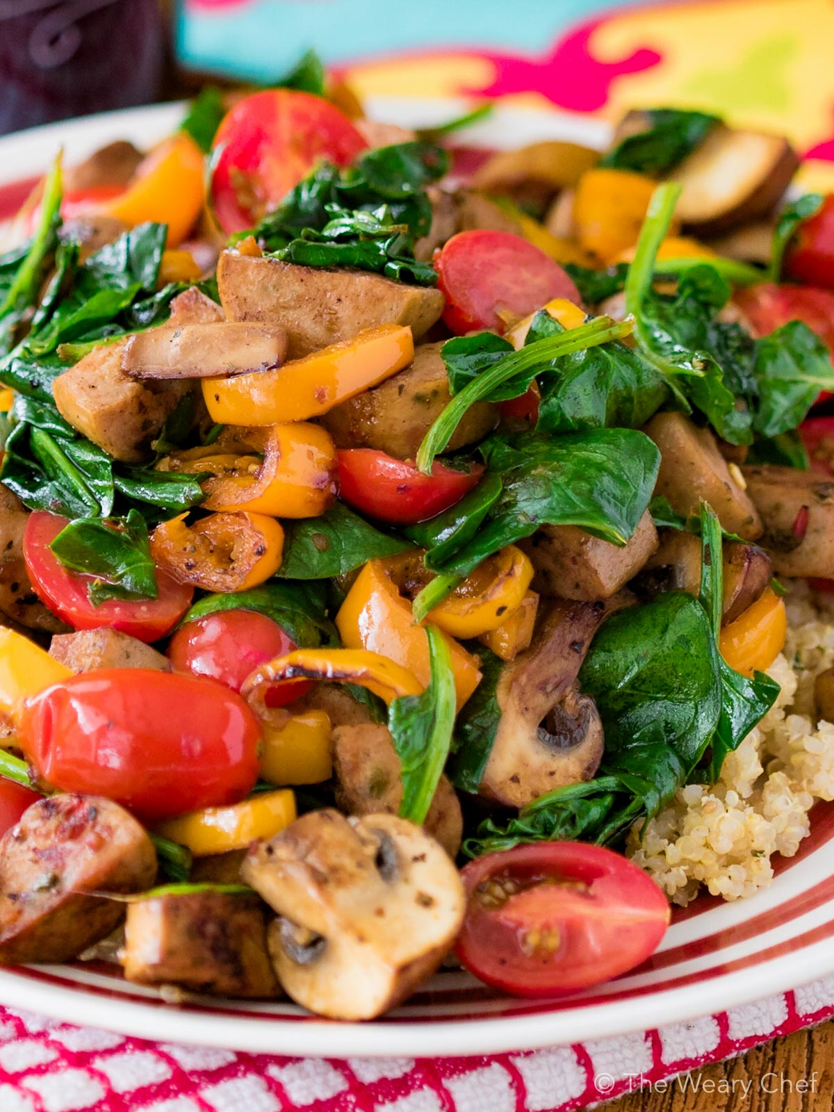 Dig into this fast, delicious sausage stir fry for dinner!