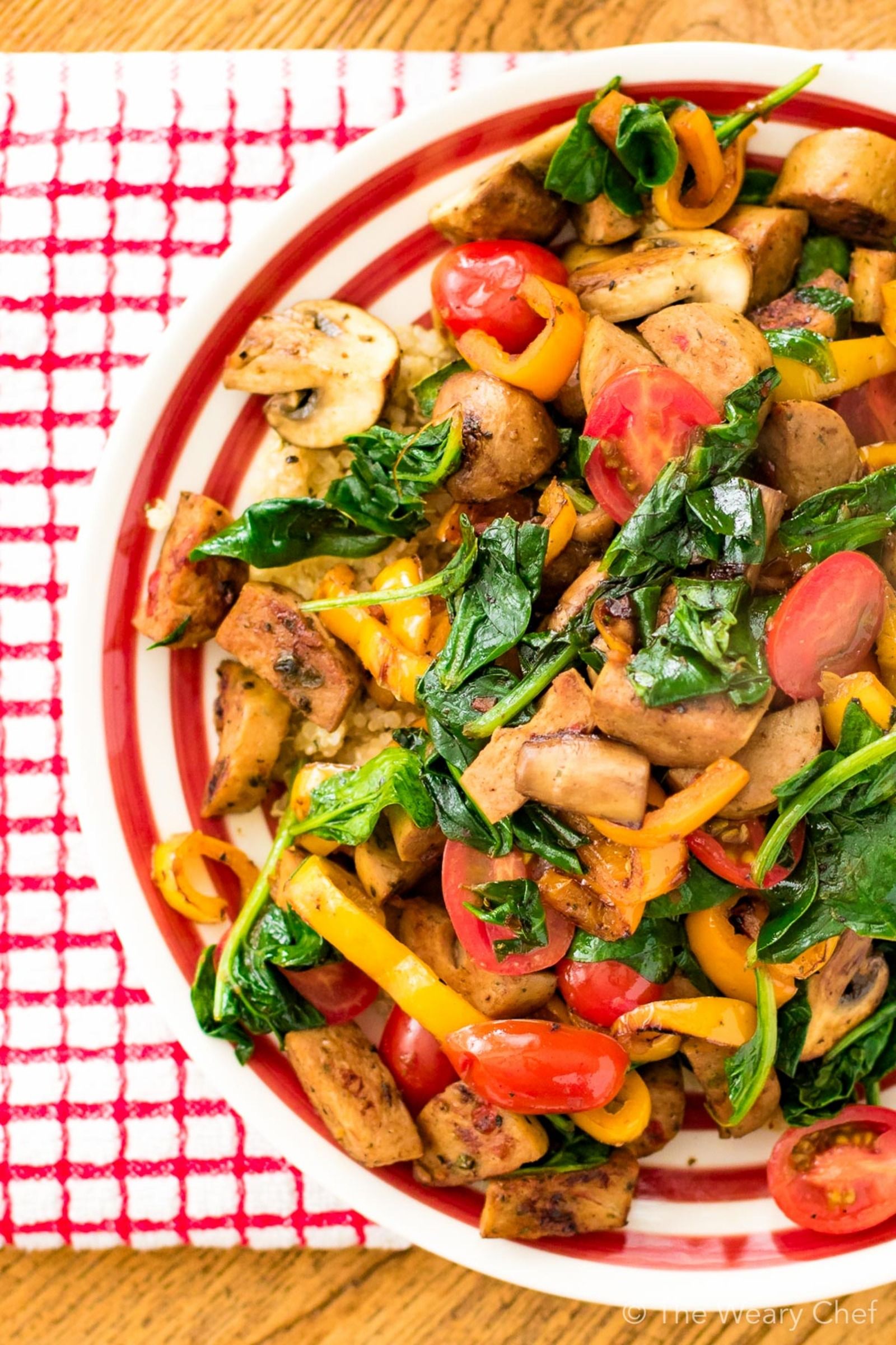 Want a versatile, easy dinner recipe? Try this sausage stir fry!