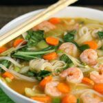 Asian Rice Noodle Soup with Shrimp Asian Rice Noodle Soup with Shrimp