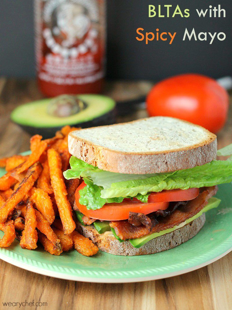 BLTA Sandwich with Spicy Mayo - This tasty and easy dinner is perfect for busy nights!