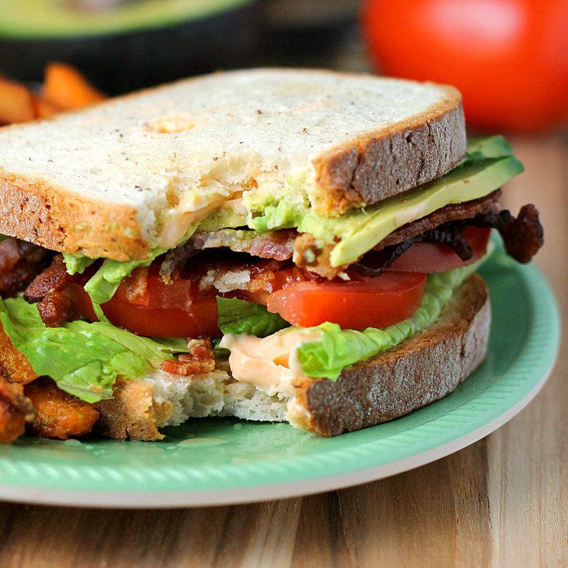 BLTA Sandwich with Spicy Mayo - The Weary Chef