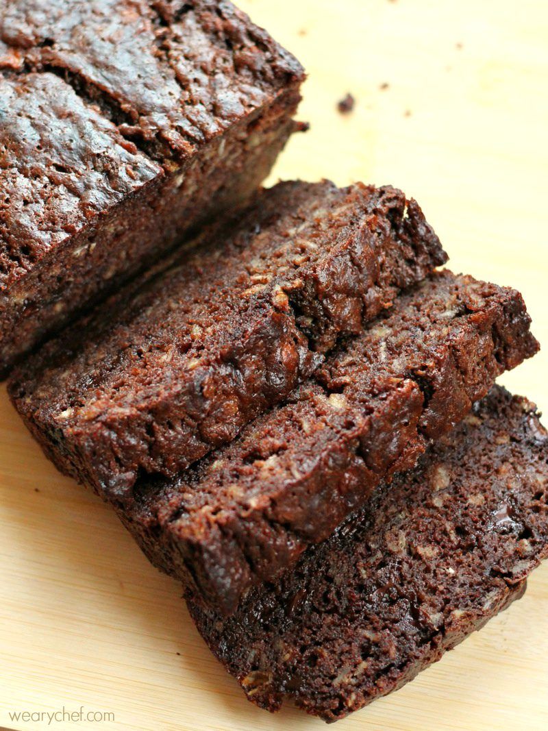 Chocolate Banana Bread with Oatmeal The Weary Chef