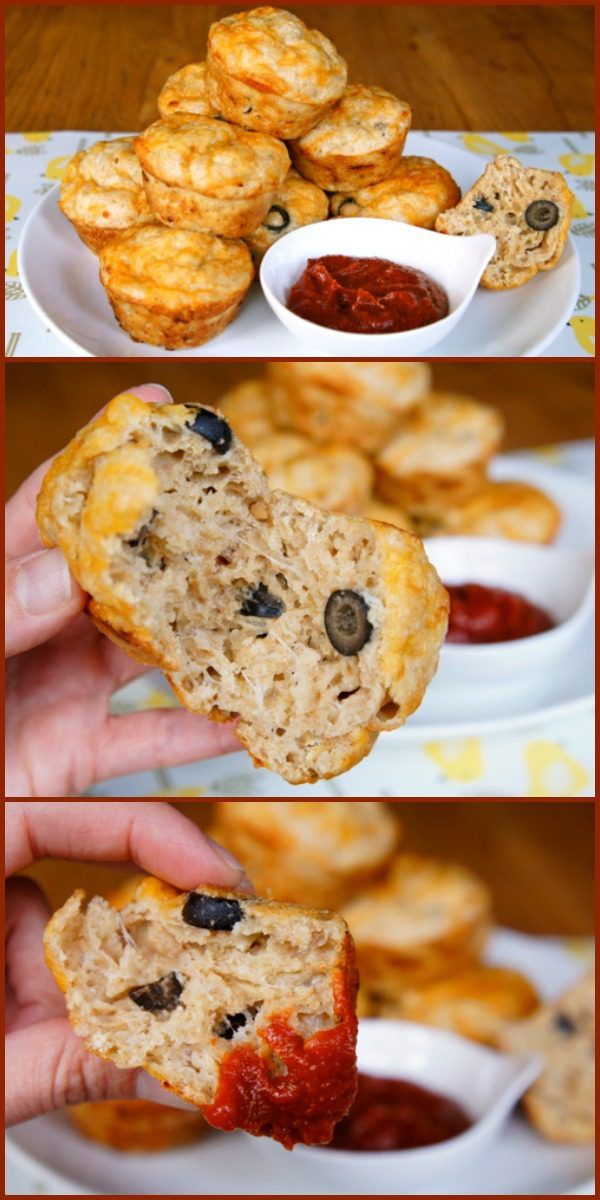 PIzza Muffins are just right for a snack, or serve them with a salad for a full meal!