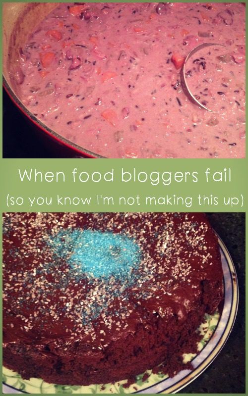 Want to feel good about yourself as a cook, come read about a food blogger's fails!