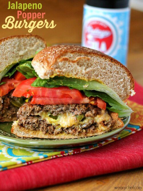 Jalapeño Popper Burgers - wearychef.com