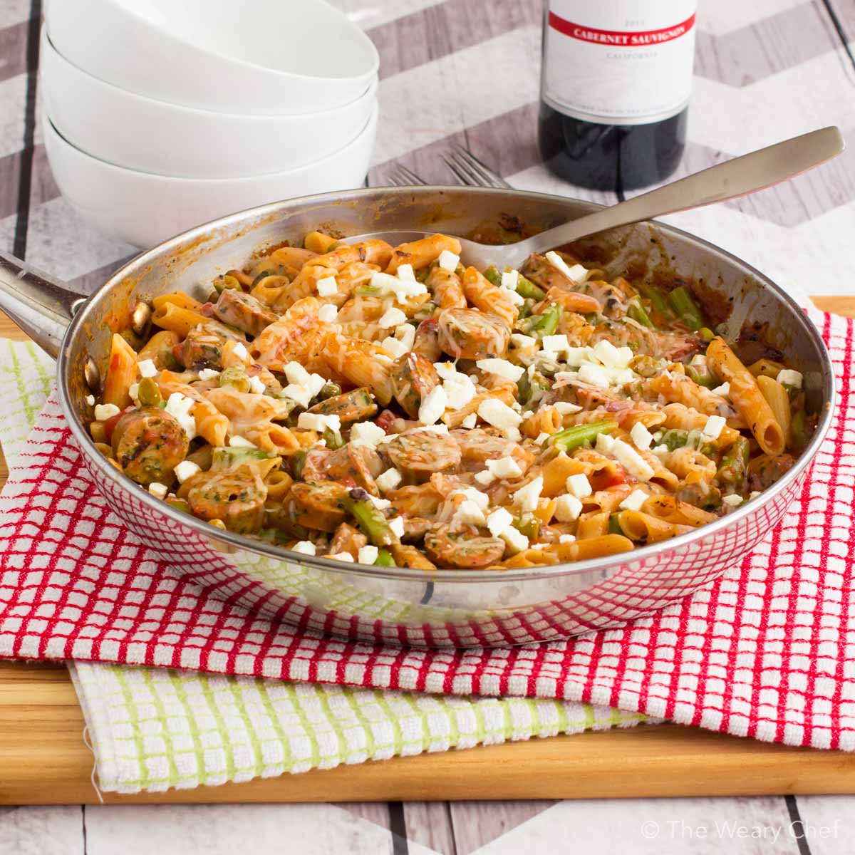 Italian Sausage Pasta Skillet Recipe - The Weary Chef