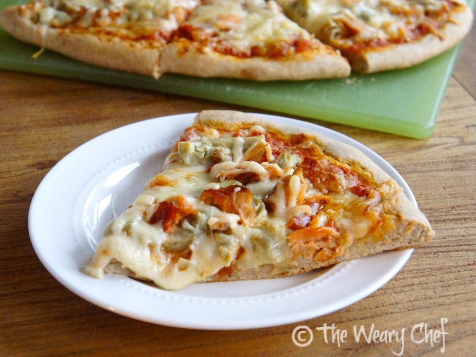 Smoked Salmon Pizza with Wheat Crust - Try a new #pizza #recipe this week! by @wearychef