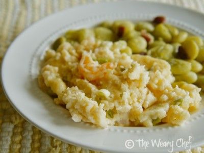 Shrimp and Grits - Cheesy, hearty, perfect Southern meal!