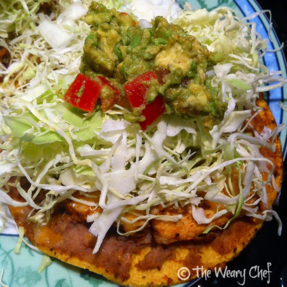 Chicken Tostadas - Easy, fun alternative to tacos!