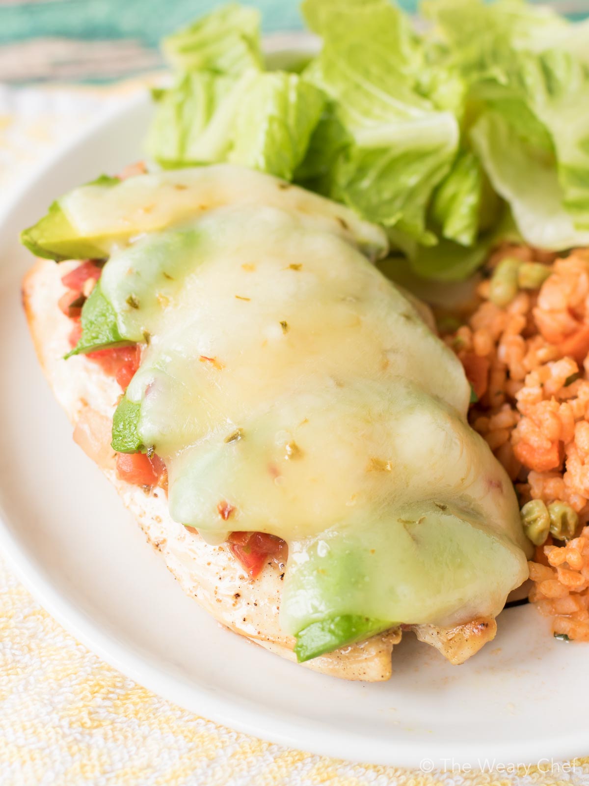 Dreamy, cheesy Avocado Salsa Chicken just might be your new favorite 30-minute dinner recipe!