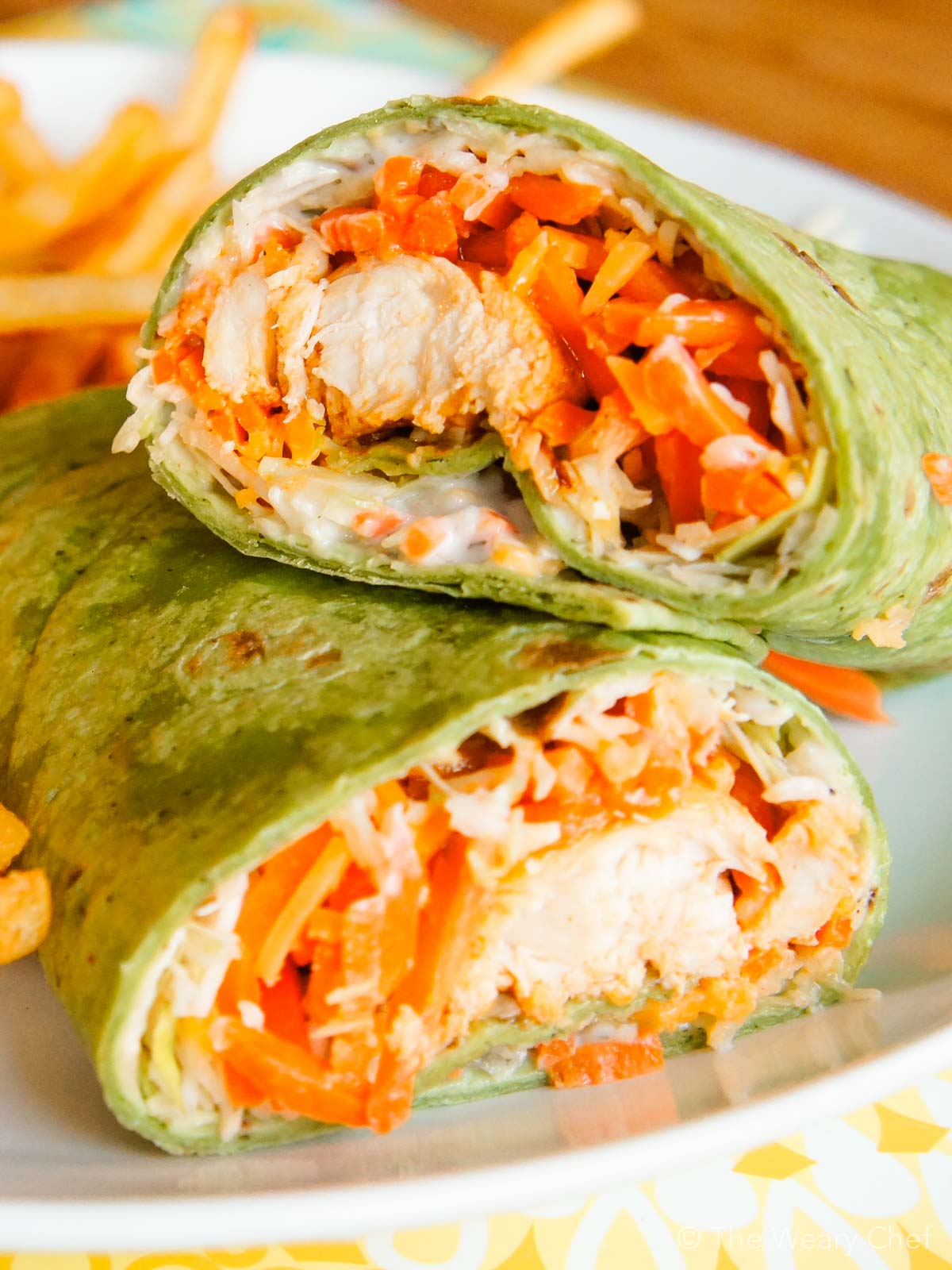 How to Make Buffalo Chicken Wraps in 15 Minutes | Weary Chef