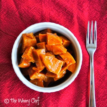 Glazed Sweet Potatoes - These delectable candied sweet potatoes are good any time of year! from @wearychef