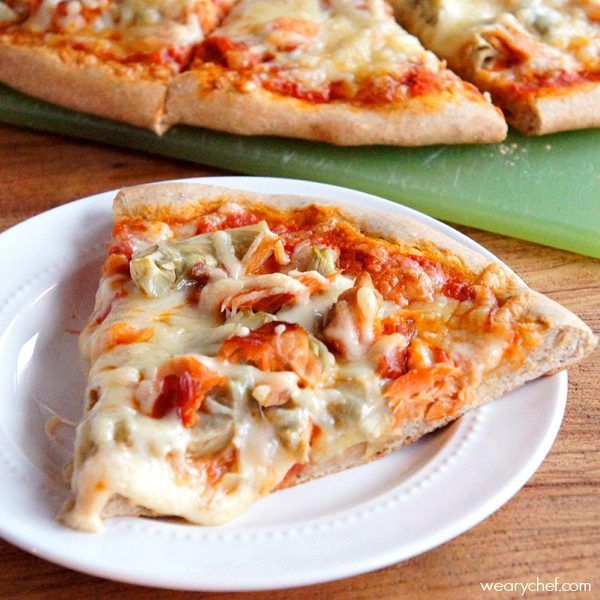 Smoked Salmon and Artichoke Pizza