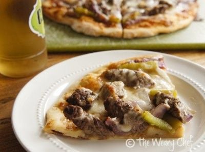 Philly Cheese Steak Pizza - Fun dinner idea!