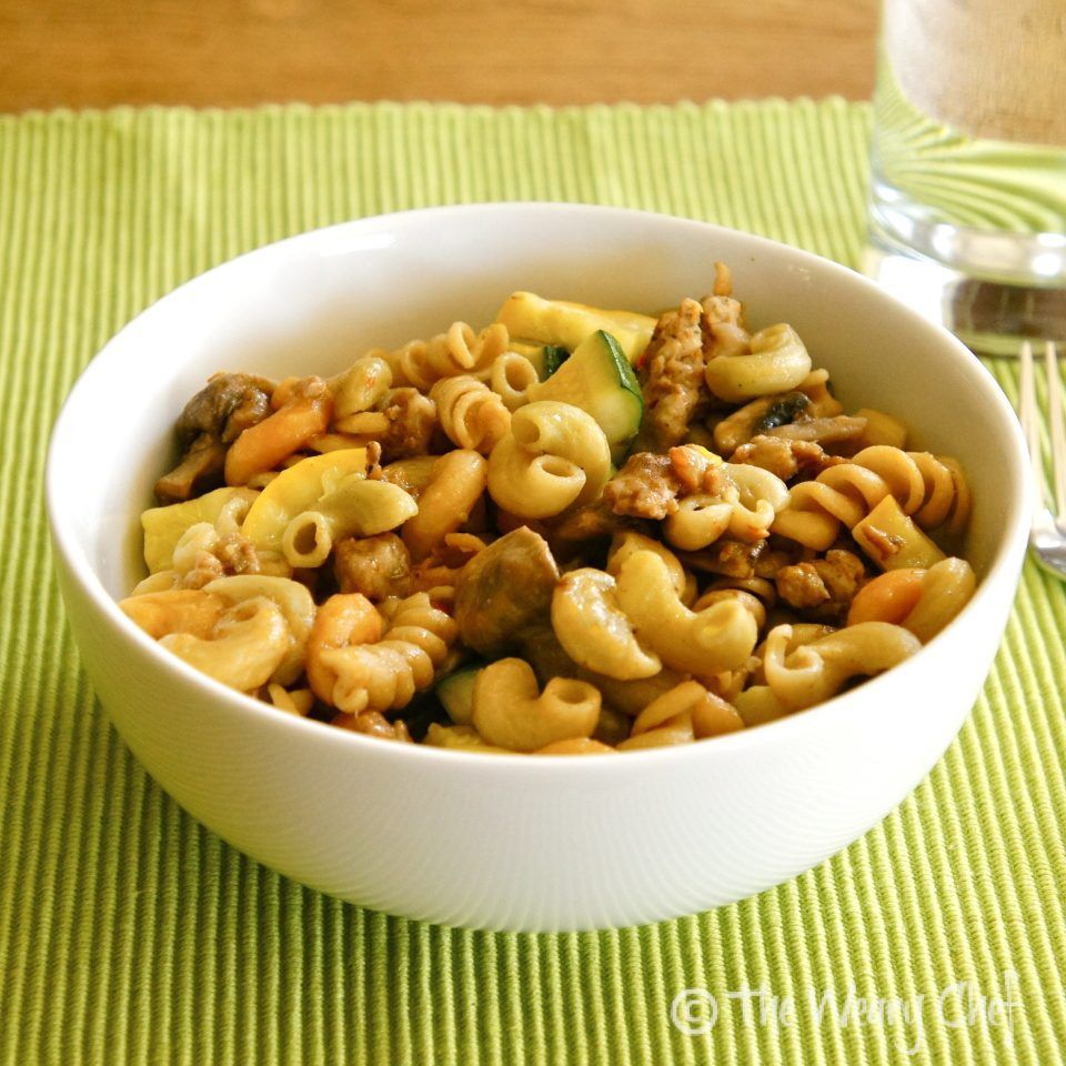 Skillet Pasta with Summer Vegetables - #easyrecipe by @wearychef