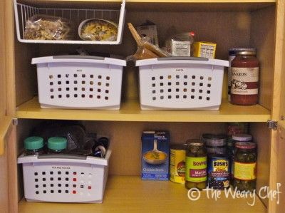 The pasta and rice are straightened up too, and it's so much better to have the teas all together instead of a bunch of loose boxes and bags scattered about.