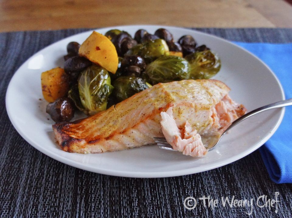 Almost Too Easy Honey Mustard Salmon - Super #easy #dinner #recipe that takes no measuring or cleanup! by @wearychef