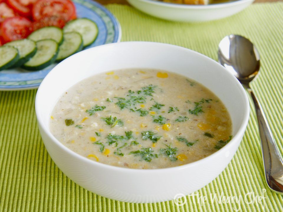 Crab and Corn Chowder with Bacon and Jalapeño - #Easy #dinner recipe for busy weeknights by @wearychef
