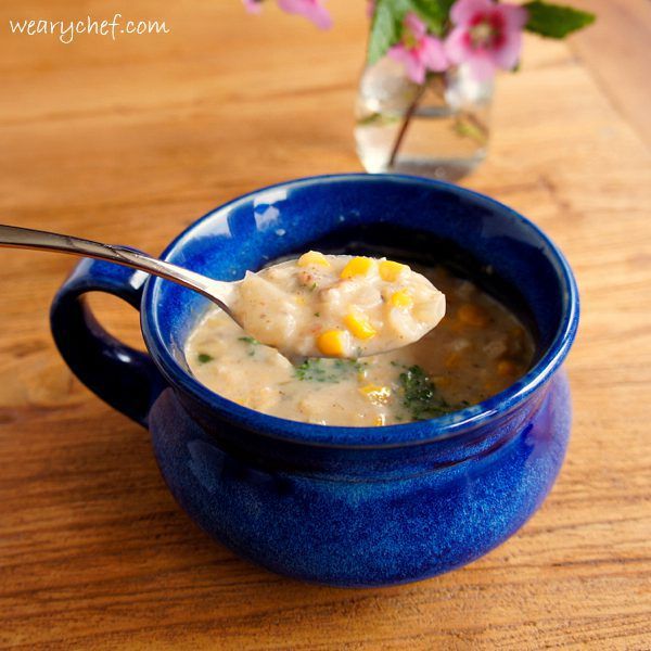 Crab and Corn Chowder with Bacon and Jalapeno - Ready in about 30 minutes!