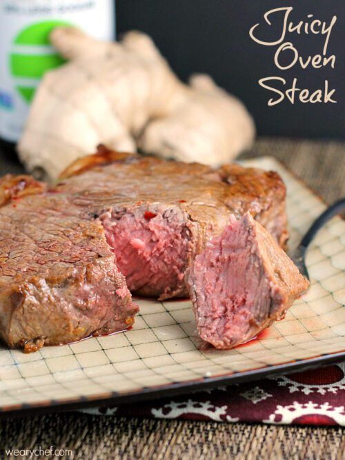 Naturally Tender Oven Steak with Garlic, Onion, and Herbs