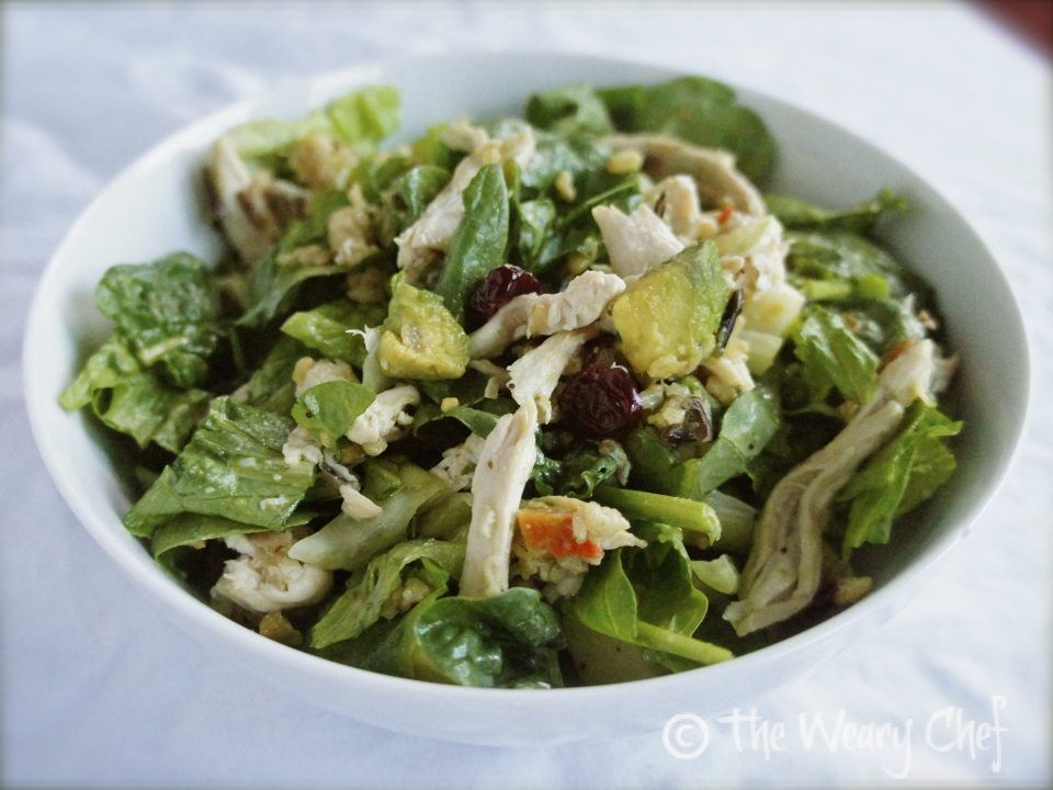 Chicken with Wild Rice Salad - Try something different with this #dinnersalad #recipe by @wearychef