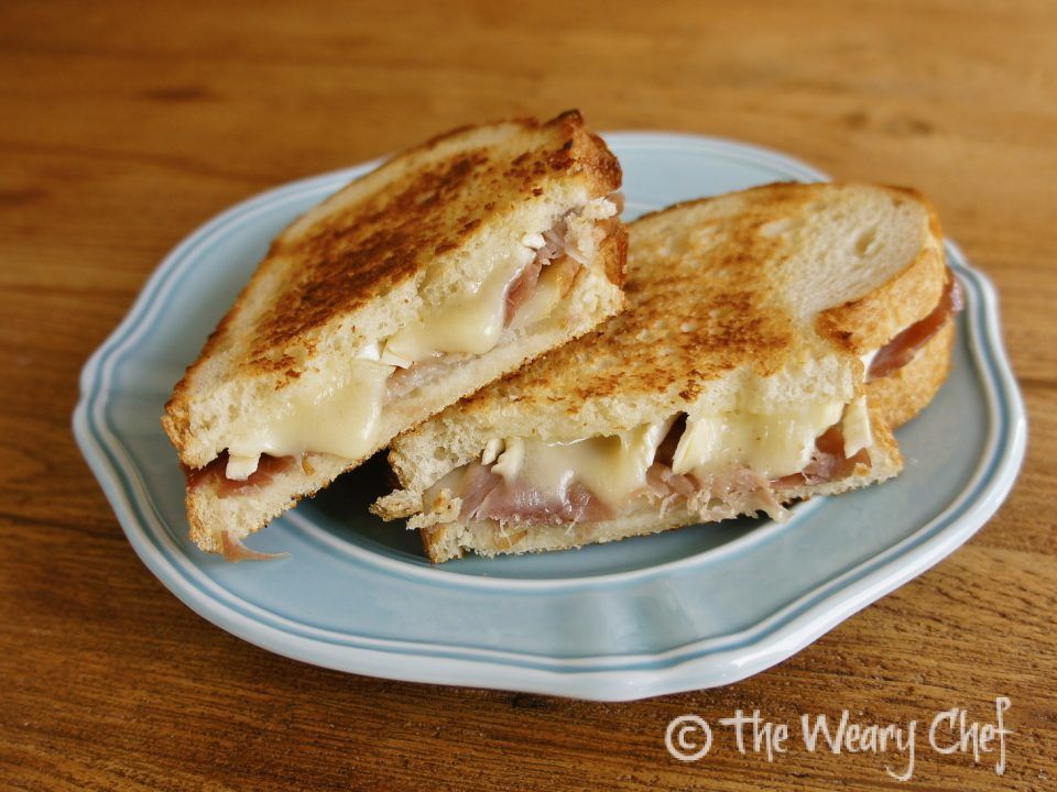 Fancy Pants Grilled Cheese Sandwich by @wearychef