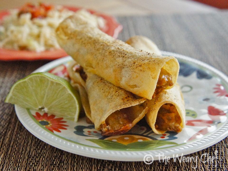 Baked Turkey Taquitos - #healthy #easy #Mexican recipe by @wearychef