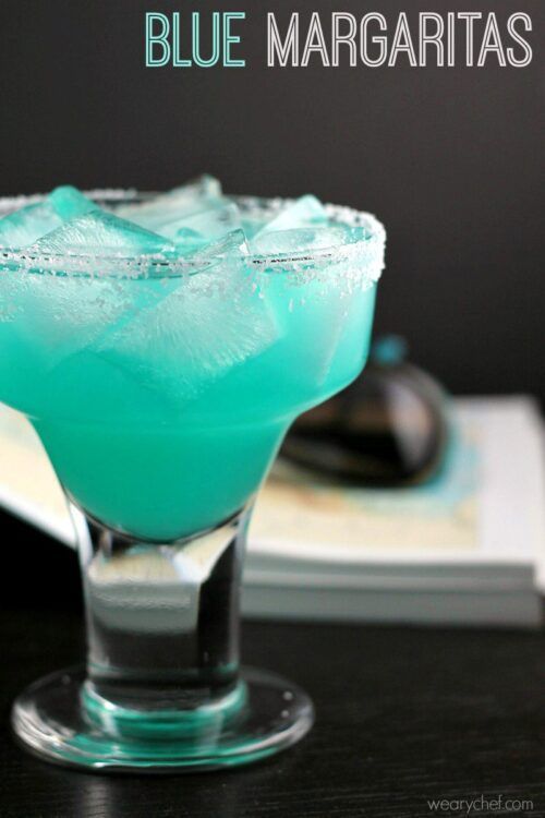 Blue Margarita Recipe - A fun twist on a classic cocktail! - wearychef.com