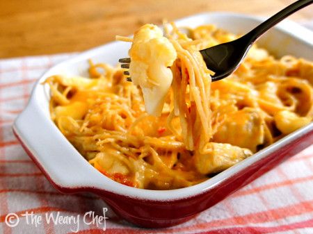 Easy Cheesy Chicken Spaghetti - Super #easy dinner #recipe!