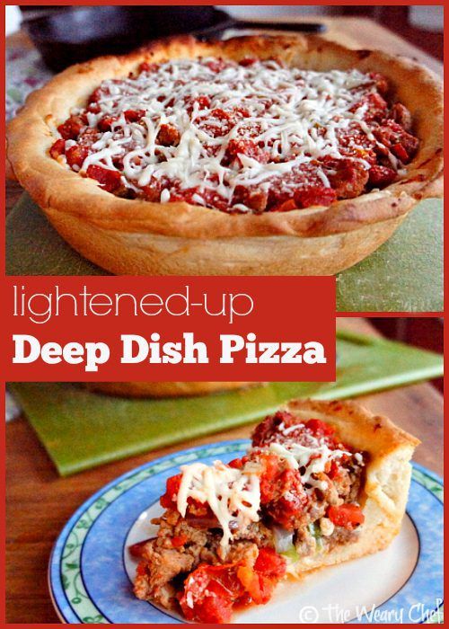 Lightened Up Deep Dish Pizza