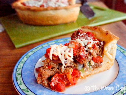 Chicago-Style Deep-Dish Pizza Recipe