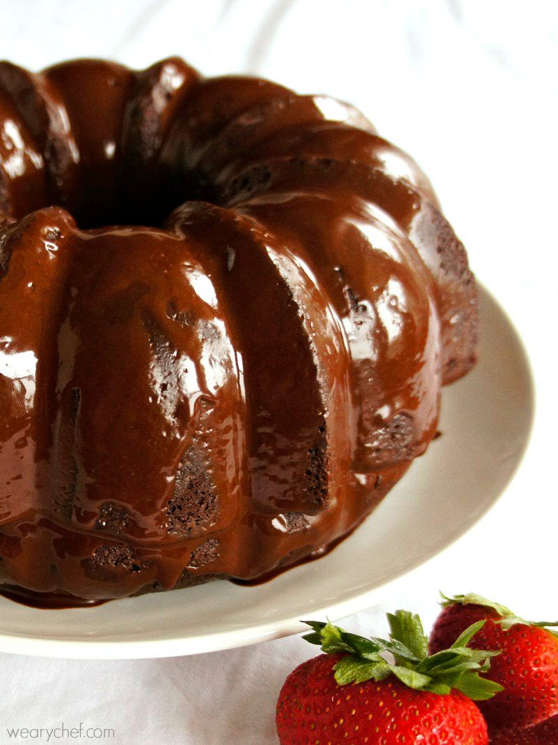 Easy Mocha Chocolate Glaze Icing - The Weary Chef