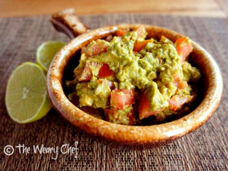 5-Minute Guacamole - Avocado, lime, tomato, and a few ingredients from your spice cabinet make a fast, tasty guacamole! | The Weary Chef