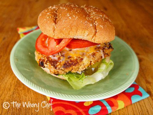 Buffalo Turkey Burgers by @wearychef