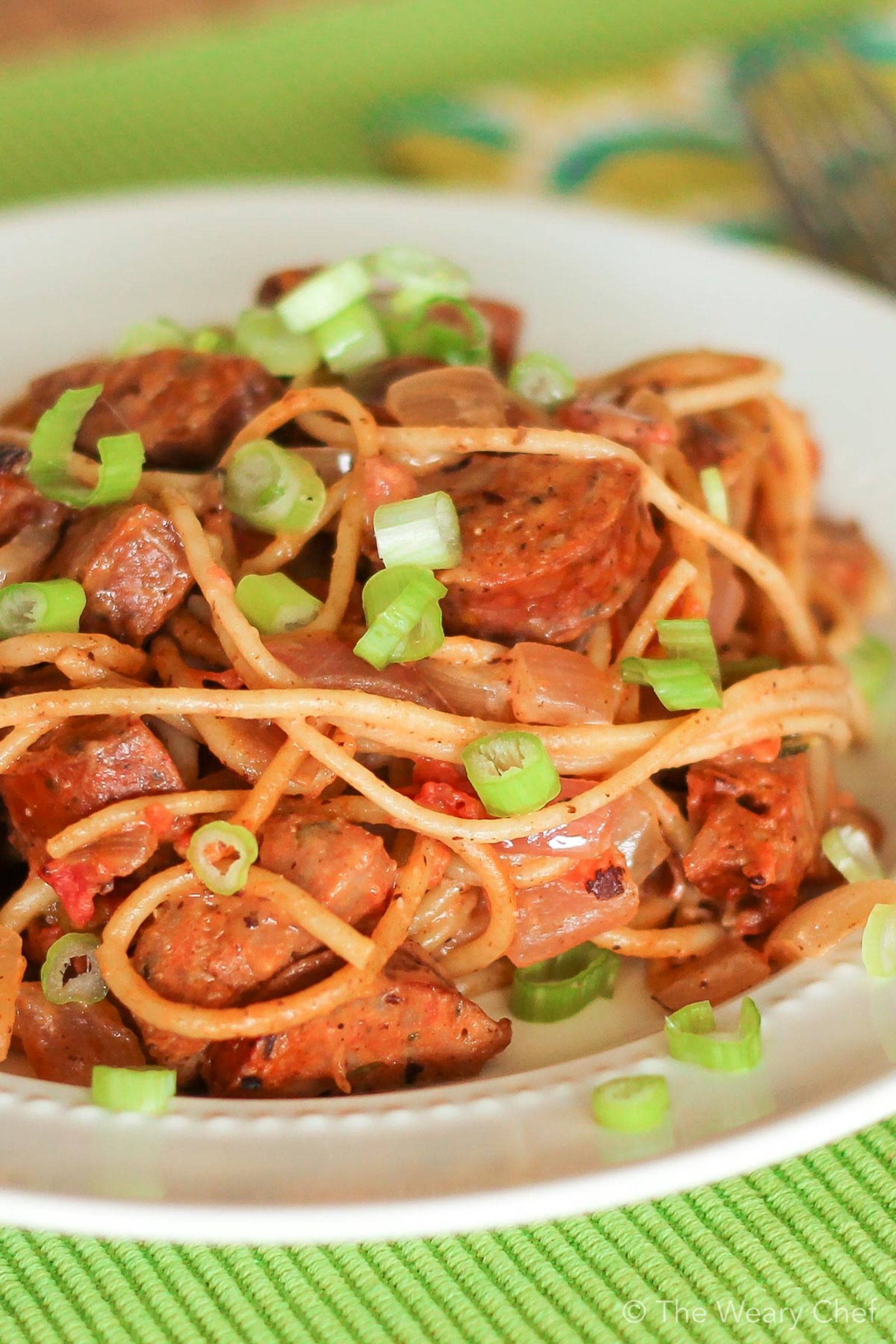 Quick and Easy Cajun Jambalaya Pasta - The Weary Chef